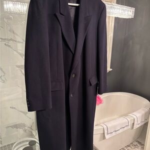 Mens vintage 1980s 100% wool Ports International  winter coat high end 1980